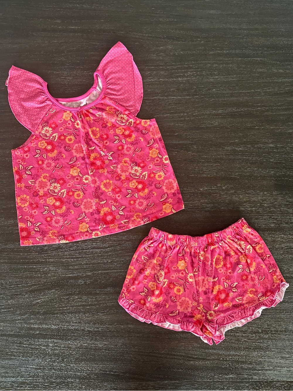 Carter's Girls 8 Pink Tank & Shorts Pajamas